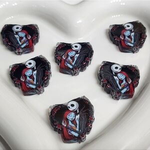 J Sal Focal Beads 2 Pcs Acrylic Crafts Jewelry Making Badge Keychain Beaded Pen